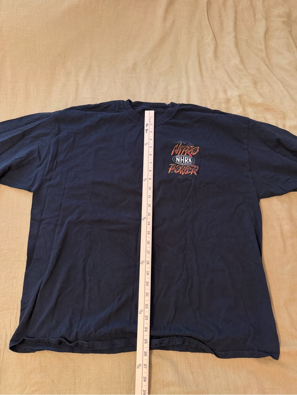 NHRA vintage Long Sleeve Tee - Black with Flame Accent - Picture 3 of 4